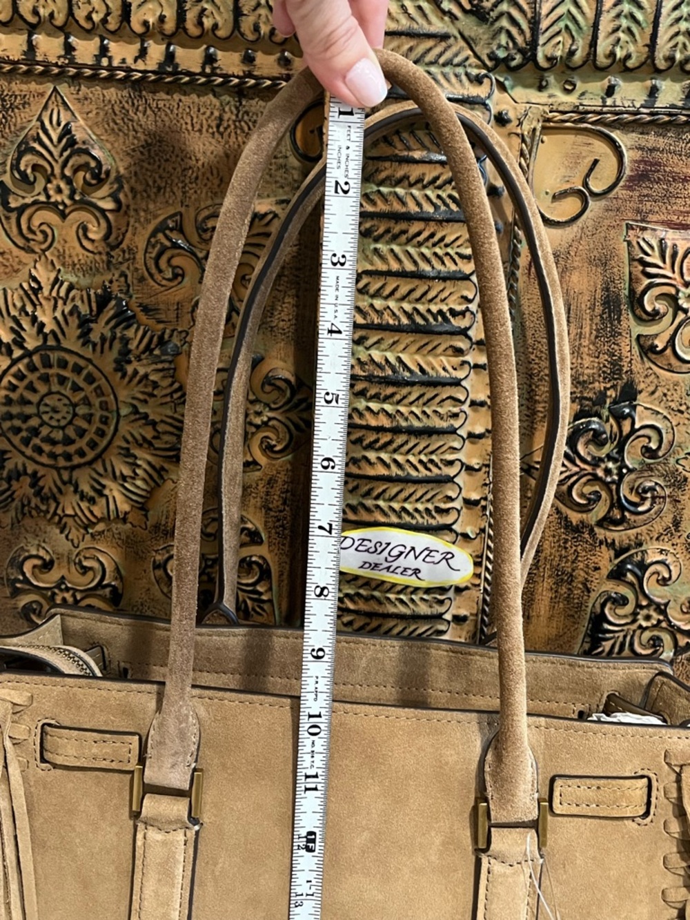 MICHAEL KORS HAMILTON MODERNE Shoulder Bag Satchel NWOT Husk - Picture 8 of 15